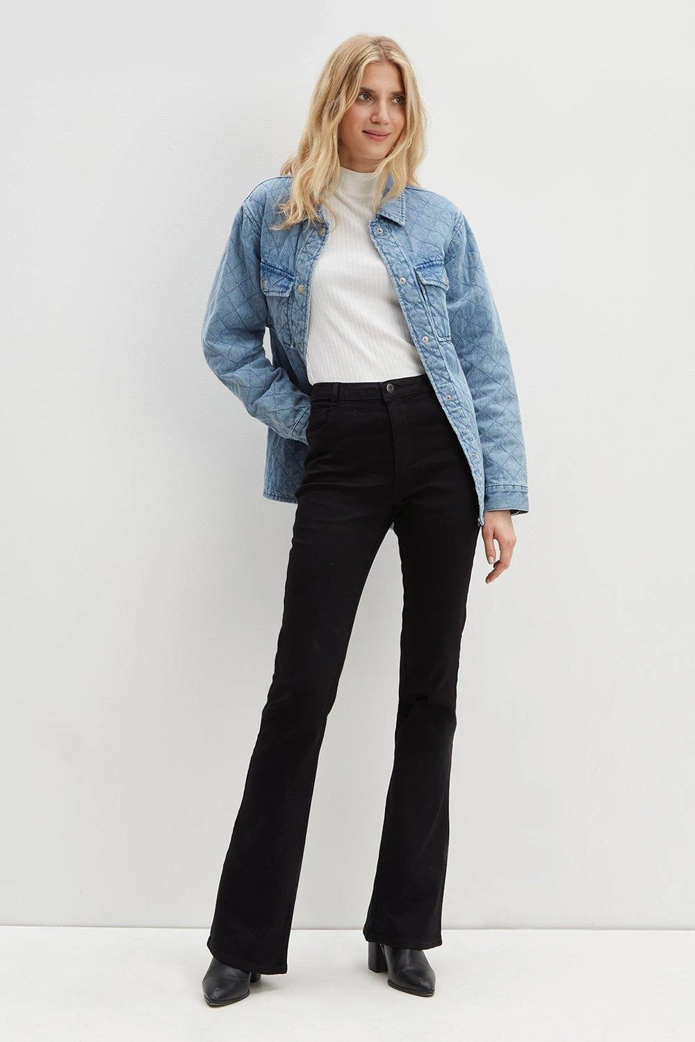 Dorothy Perkins Tall Black Ellis Bootcut Jeans 4 Dorothy Perkins Tall Black Ellis Bootcut Jeans - Image 2