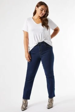 Dorothy Perkins Curve Indigo Ellis Slim Jeans