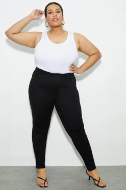 Dorothy Perkins Curve Black Frankie Skinny Jeans