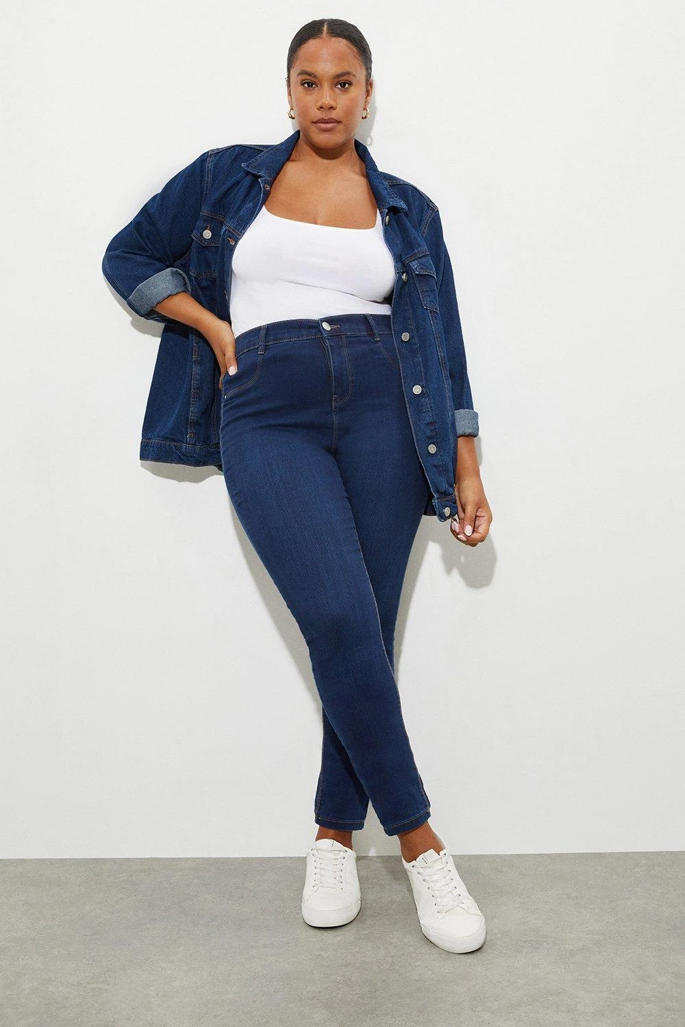 Dorothy Perkins Curve Indigo Frankie Skinny Jeans 3 Dorothy Perkins Curve Indigo Frankie Skinny Jeans