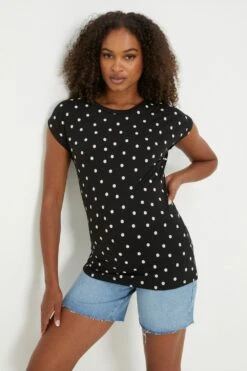 Dorothy Perkins Tall 3 Pack Cotton Roll Sleeve T-Shirt