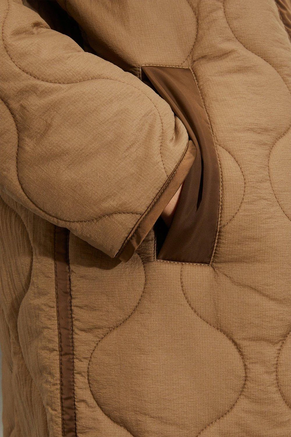 Dorothy Perkins Tall Collarless Contrast Quilted Jacket 7 Dorothy Perkins Tall Collarless Contrast Quilted Jacket - Image 5