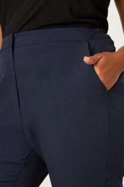 Dorothy Perkins Curve Navy Elastic Back Ankle Grazer -Perkindo Store bqq07962 navy xl 3