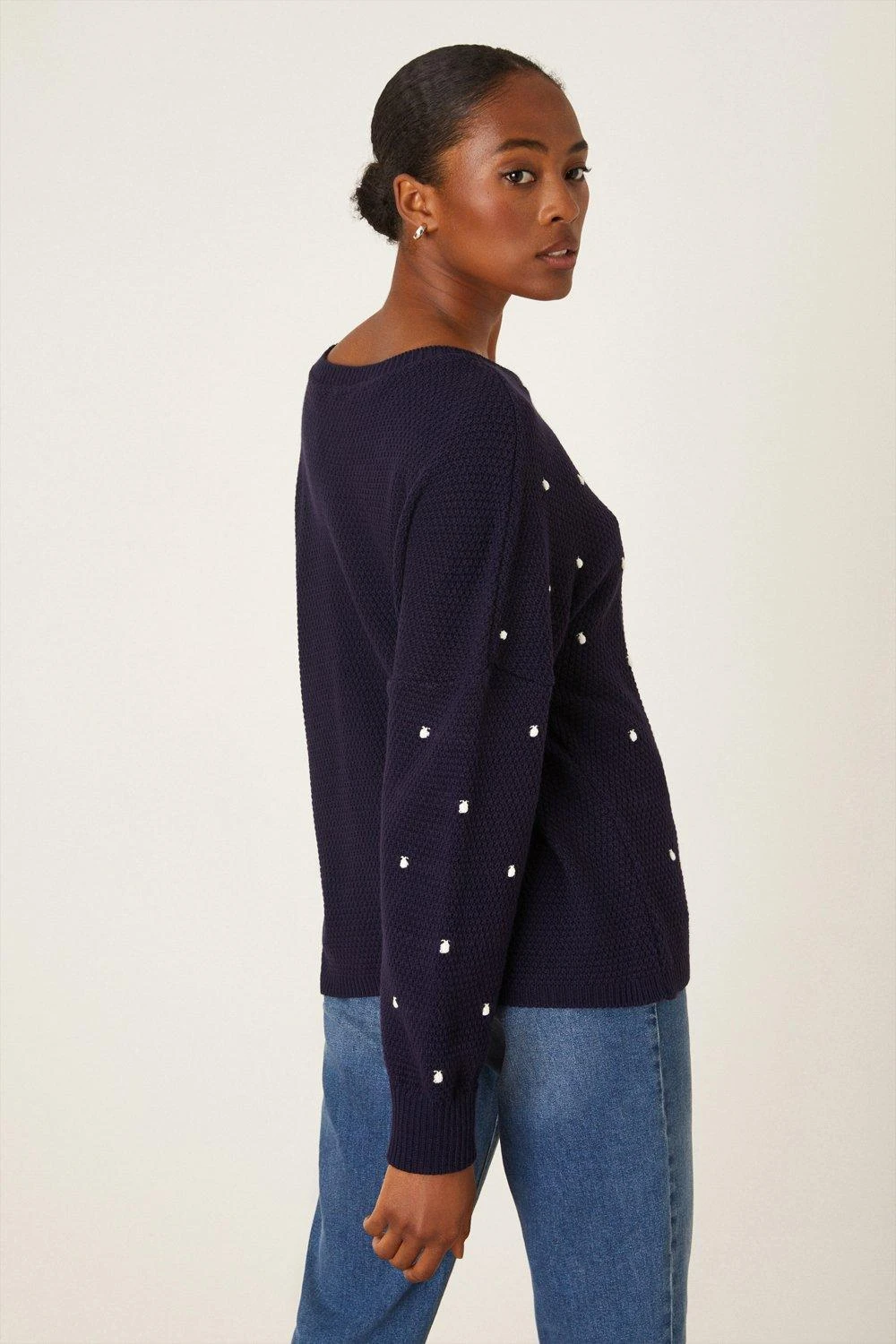 Dorothy Perkins Tall Spot Knitted Jumper 5 Dorothy Perkins Tall Spot Knitted Jumper - Image 3