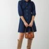 Dorothy Perkins Puff Sleeve Soft Denim Dress -Perkindo Store bqq08765 indigo xl