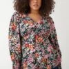 Dorothy Perkins Curve Floral Empire Blouse 1 Dorothy Perkins Curve Floral Empire Blouse -Perkindo Store bqq09073 black xl