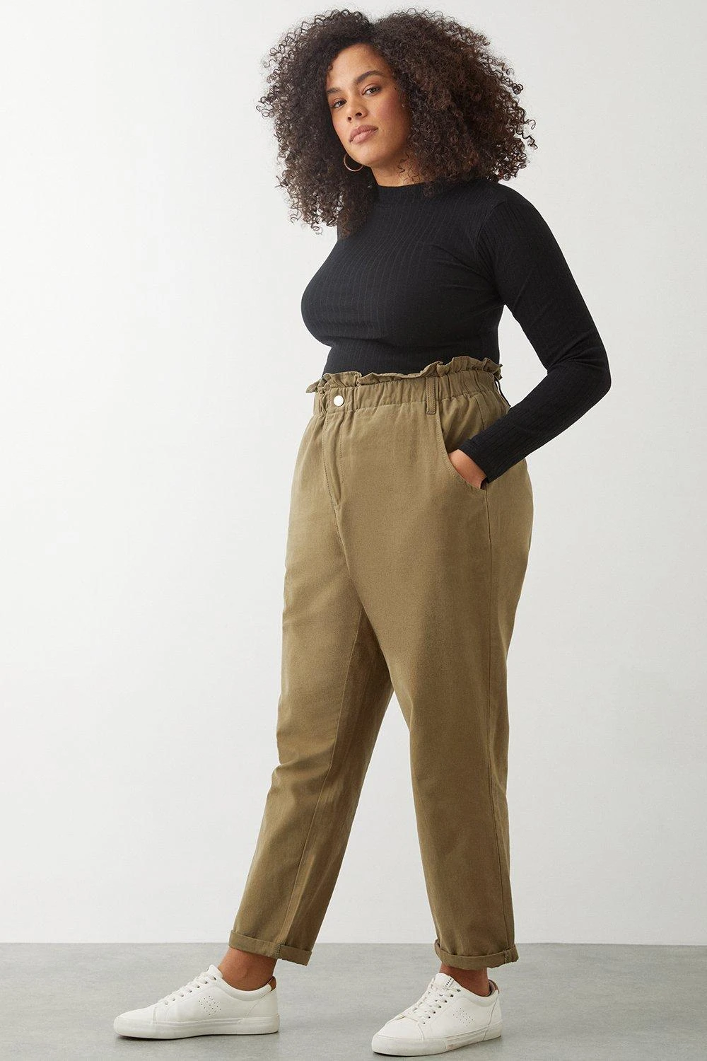 Dorothy Perkins Curve Khaki Chinos 3 Dorothy Perkins Curve Khaki Chinos