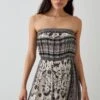 Dorothy Perkins Printed Bandeau Midi Dress 1 Dorothy Perkins Printed Bandeau Midi Dress -Perkindo Store bqq09521 multi xl