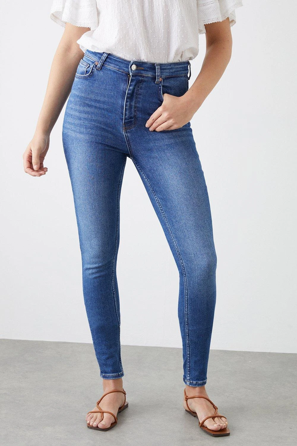 Dorothy Perkins Tall Authentic High Rise Skinny Jeans 3 Dorothy Perkins Tall Authentic High Rise Skinny Jeans - Image 2