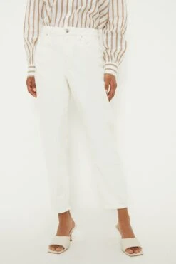 Dorothy Perkins Relaxed Mom Turn Up Jeans -Perkindo Store bqq09664 ecru xl 2