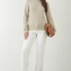 Dorothy Perkins Tall Stitch Detail Puff Sleeve Jumper -Perkindo Store bqq09878 oatmeal xl