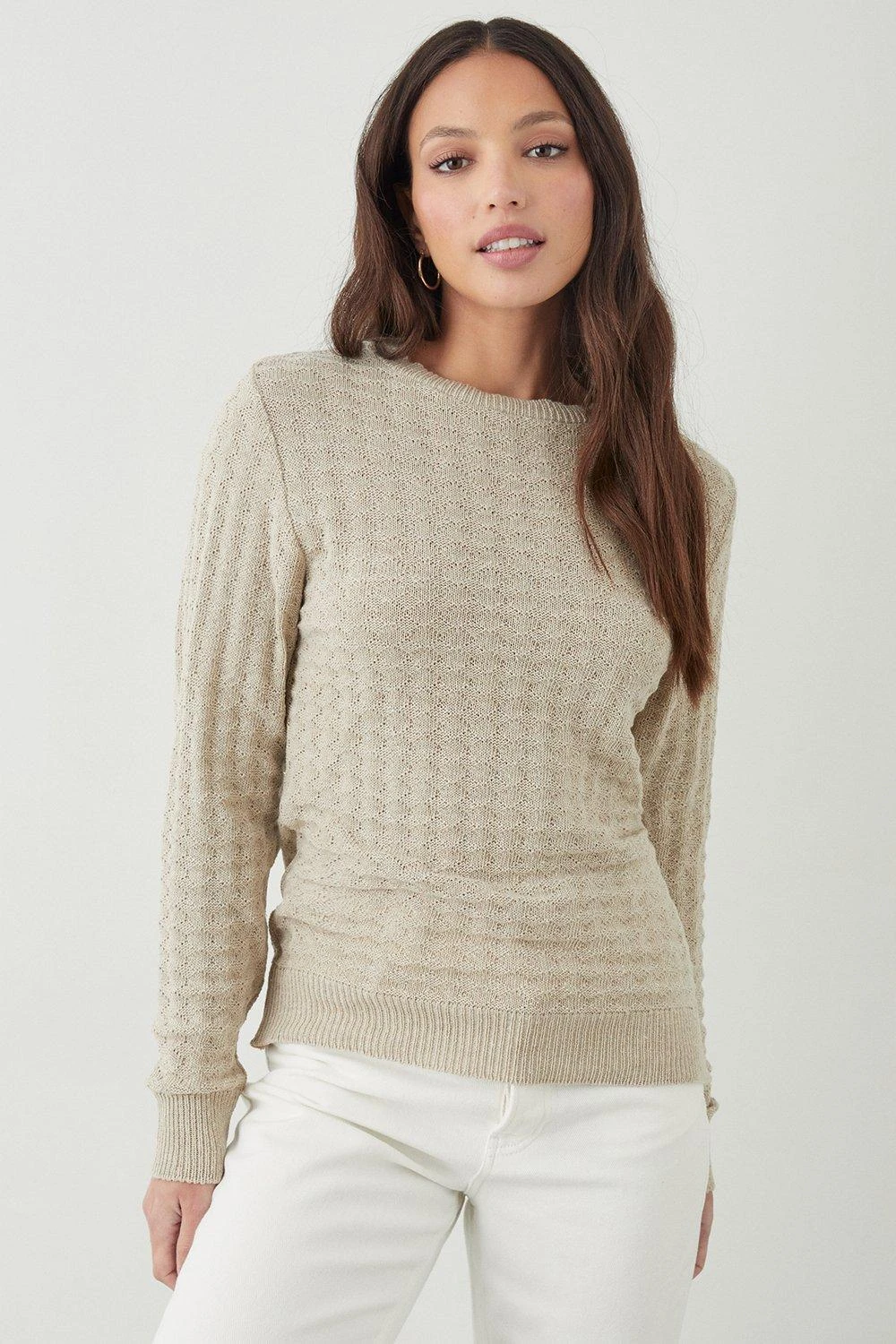 Dorothy Perkins Tall Stitch Detail Puff Sleeve Jumper 4 Dorothy Perkins Tall Stitch Detail Puff Sleeve Jumper - Image 2