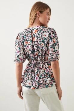 Dorothy Perkins Floral Keyhole Tea Blouse -Perkindo Store bqq09974 multi xl 2