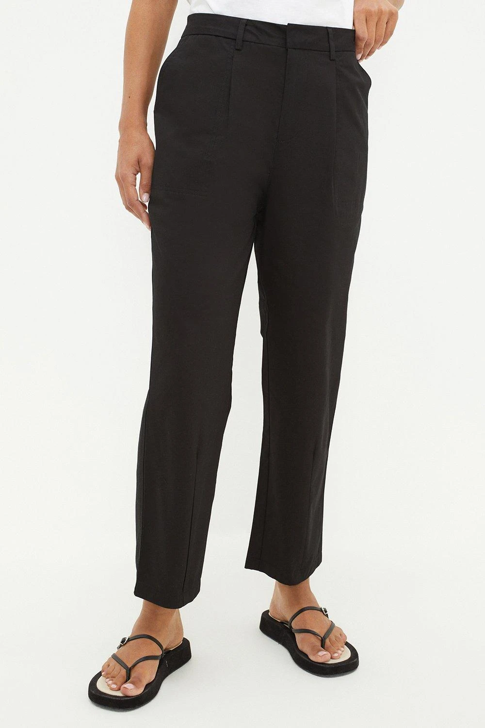 Dorothy Perkins Tall Cotton Crop Trousers 4 Dorothy Perkins Tall Cotton Crop Trousers - Image 2