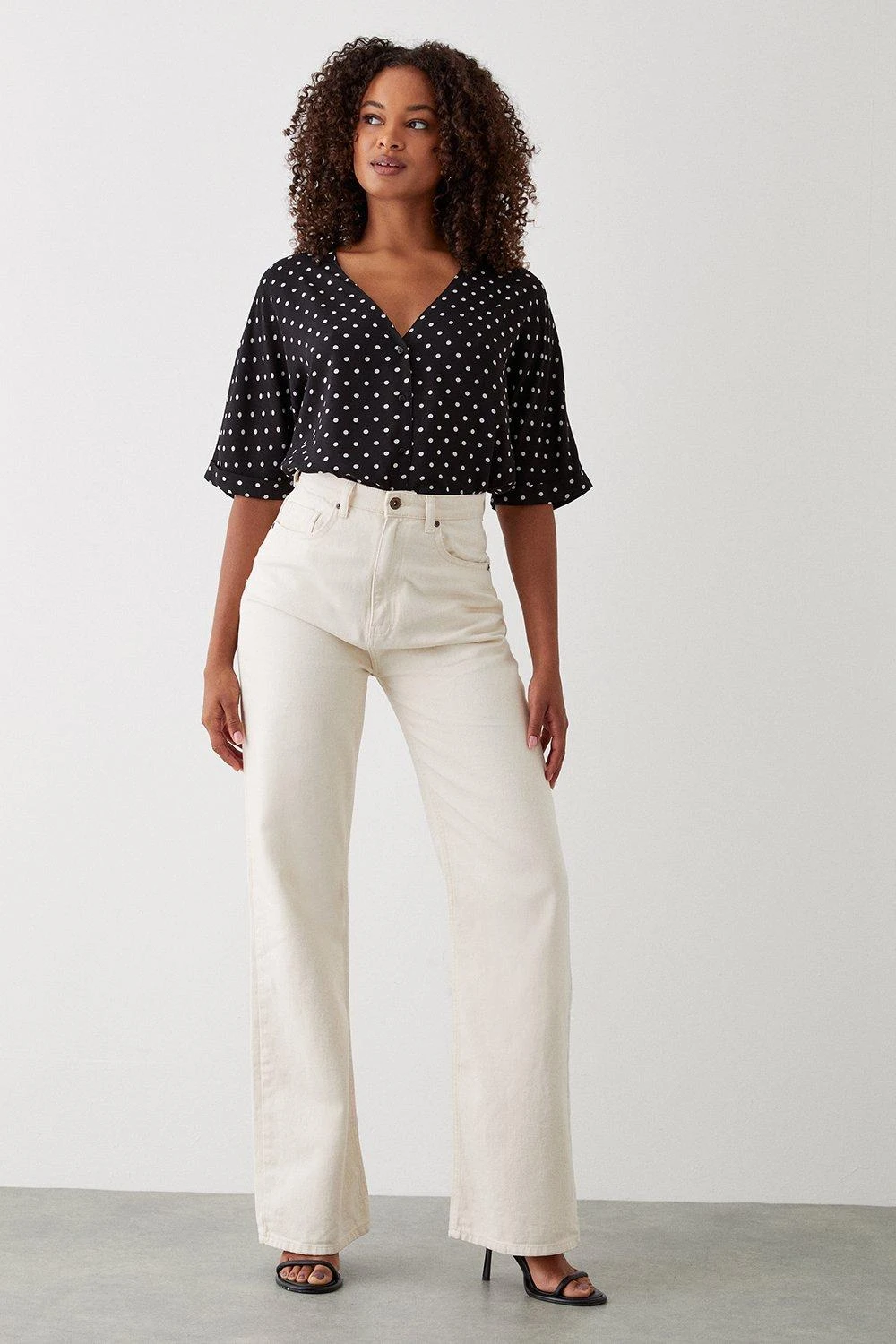 Dorothy Perkins Tall Spot Turn Back Cuff Shirt 3 Dorothy Perkins Tall Spot Turn Back Cuff Shirt