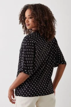 Dorothy Perkins Tall Spot Turn Back Cuff Shirt 7 Dorothy Perkins Tall Spot Turn Back Cuff Shirt -Perkindo Store bqq10163 mono xl 2