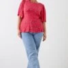 Dorothy Perkins Curve Red Floral Crinkle Angel Sleeve Blouse 1 Dorothy Perkins Curve Red Floral Crinkle Angel Sleeve Blouse -Perkindo Store bqq10180 red xl