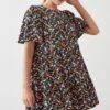 Dorothy Perkins Multi Ditsy Tiered Smock Mini Dress