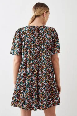 Dorothy Perkins Multi Ditsy Tiered Smock Mini Dress -Perkindo Store bqq10227 multi xl 2