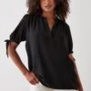 Dorothy Perkins Tall Tie Sleeve Overhead Shirt -Perkindo Store bqq10254 black xl