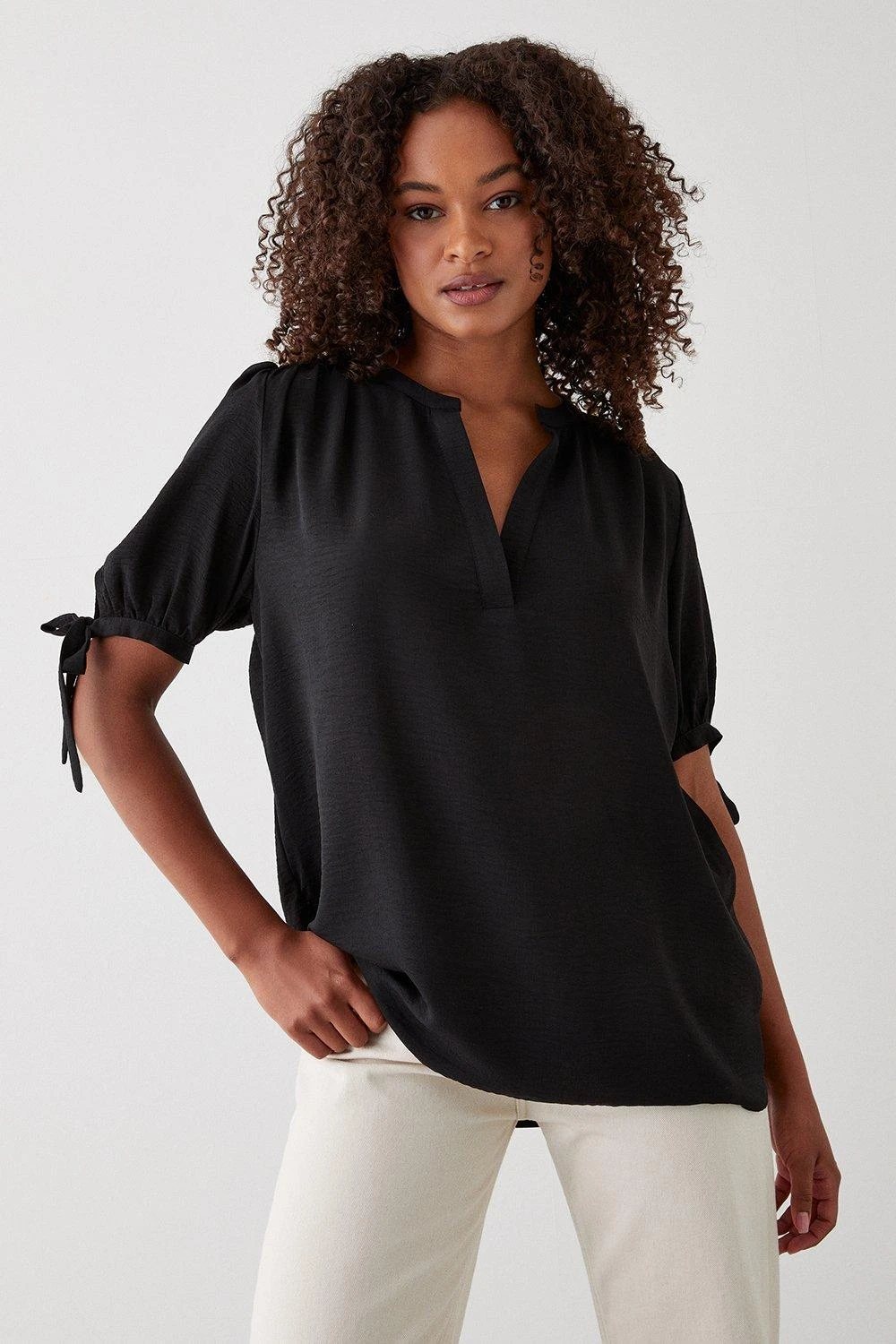 Dorothy Perkins Tall Tie Sleeve Overhead Shirt 3 Dorothy Perkins Tall Tie Sleeve Overhead Shirt