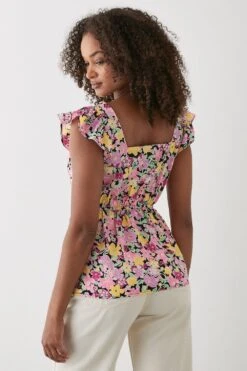 Dorothy Perkins Pink Floral Button Through Cami Top 7 Dorothy Perkins Pink Floral Button Through Cami Top -Perkindo Store bqq10264 pink xl 2