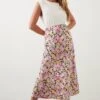 Dorothy Perkins Pink Floral Bias Cut Midi Skirt 1 Dorothy Perkins Pink Floral Bias Cut Midi Skirt -Perkindo Store bqq10273 pink xl
