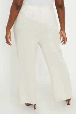 Dorothy Perkins Curve Cotton Straight Leg Trousers -Perkindo Store bqq10302 stone xl 2