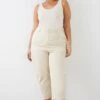 Dorothy Perkins Curve Cotton Crop Trousers -Perkindo Store bqq10304 cream xl