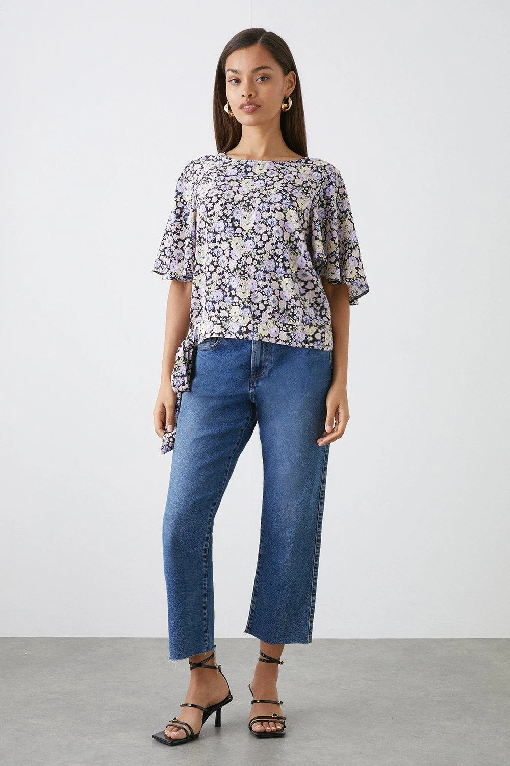 Dorothy Perkins Petite Floral Tie Hem Blouse 4 Dorothy Perkins Petite Floral Tie Hem Blouse - Image 2