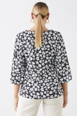 Dorothy Perkins Tall Floral Frill Sleeve V Neck Blouse 7 Dorothy Perkins Tall Floral Frill Sleeve V Neck Blouse -Perkindo Store bqq10443 mono xl 2