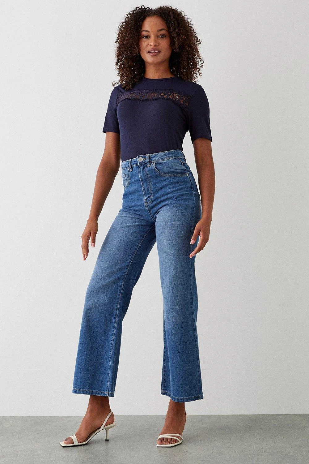 Dorothy Perkins Tall Lace Insert T-Shirt 3 Dorothy Perkins Tall Lace Insert T-Shirt