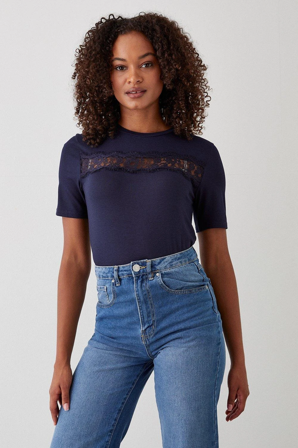 Dorothy Perkins Tall Lace Insert T-Shirt 4 Dorothy Perkins Tall Lace Insert T-Shirt - Image 2