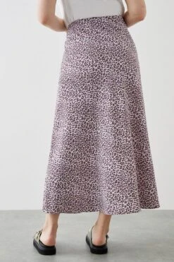 Dorothy Perkins Curve Purple Animal Midi Skirt -Perkindo Store bqq10638 purple xl 2