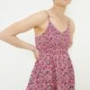 Dorothy Perkins Pink Floral Shirred Cami 2 Dorothy Perkins Pink Floral Shirred Cami -Perkindo Store bqq10668 pink xl