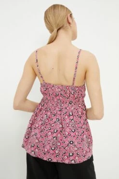 Dorothy Perkins Pink Floral Shirred Cami -Perkindo Store bqq10668 pink xl 3