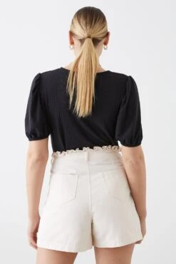 Dorothy Perkins Tall Frill Waist Shorts -Perkindo Store bqq10688 cream xl 2