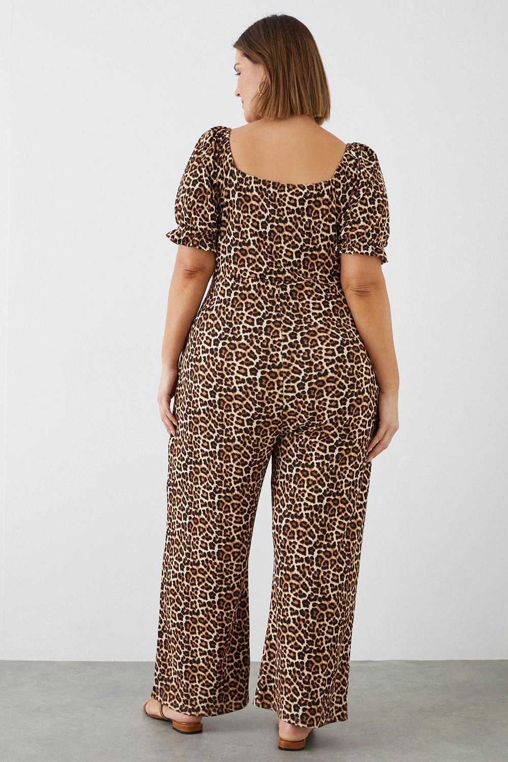 Dorothy Perkins Curve Animal Square Neck Jumpsuit 5 Dorothy Perkins Curve Animal Square Neck Jumpsuit - Image 3