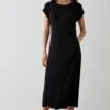 Dorothy Perkins Black Column Midi Dress With Pockets 1 Dorothy Perkins Black Column Midi Dress With Pockets -Perkindo Store bqq10775 black xl