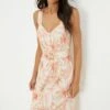 Dorothy Perkins Ivory Palm Print Button Through Strappy Midi Dress 1 Dorothy Perkins Ivory Palm Print Button Through Strappy Midi Dress -Perkindo Store bqq10988 ivory xl