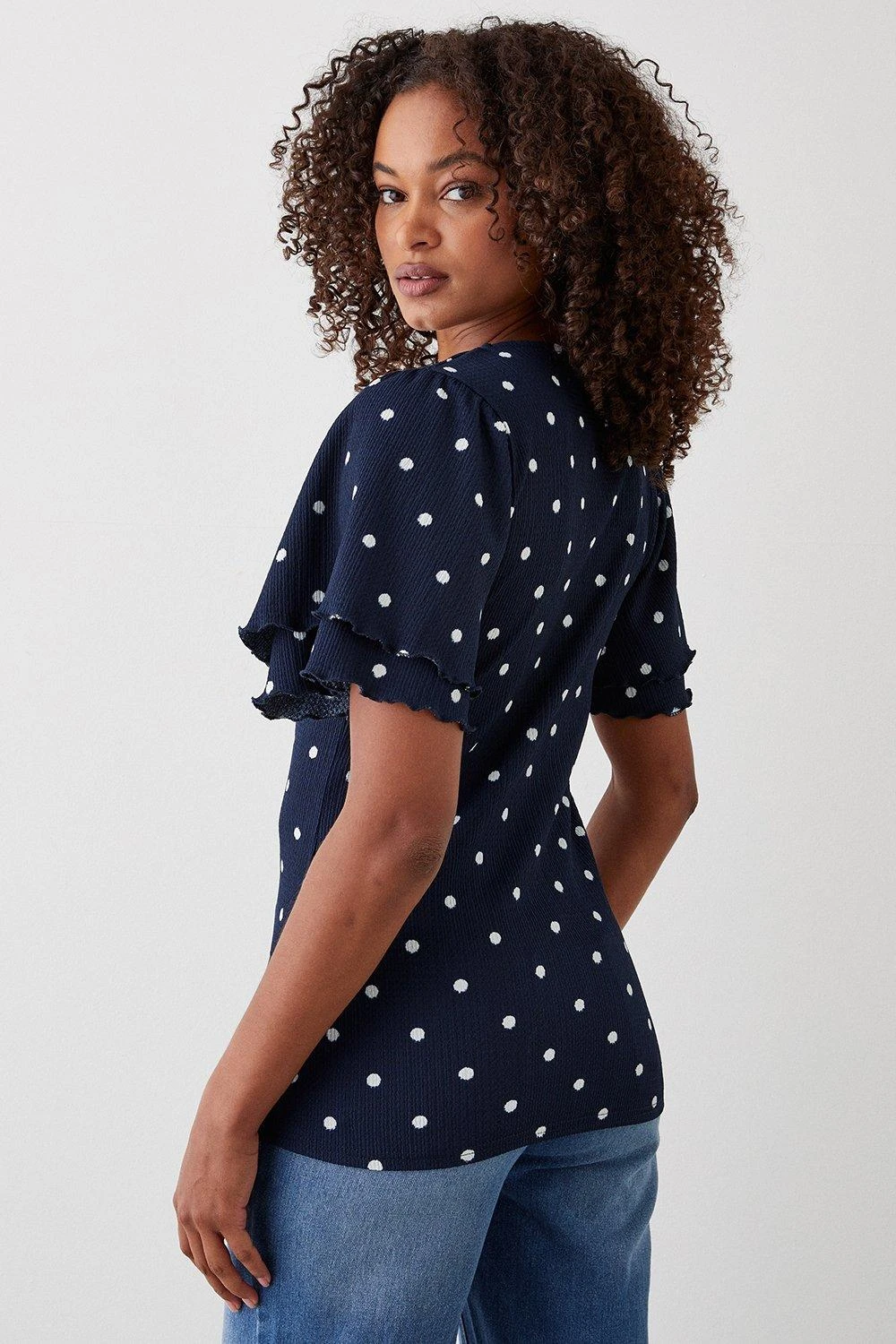 Dorothy Perkins Tall Double Frill Sleeve Top 5 Dorothy Perkins Tall Double Frill Sleeve Top - Image 3