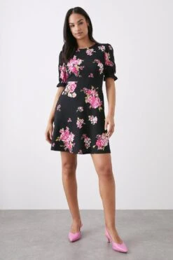 Dorothy Perkins Spaced Floral Print Mini Dress