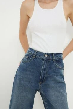 Dorothy Perkins Comfort Stretch Cropped Straight Jeans -Perkindo Store bqq11218 mid20wash xl 1