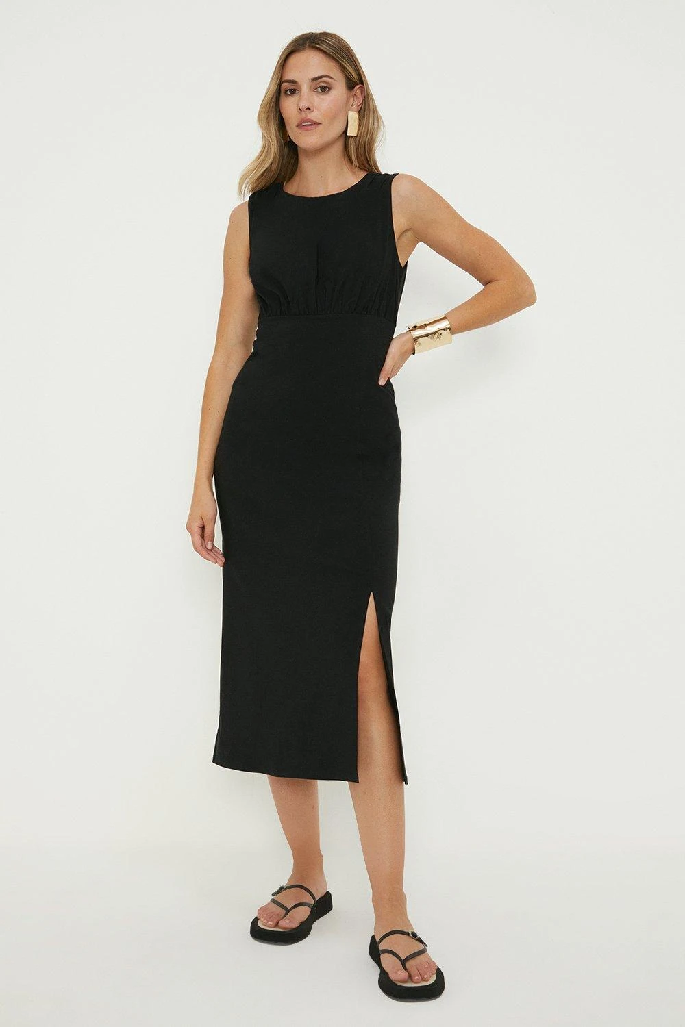 Dorothy Perkins Fitted Pencil Midi Dress With Split 6 Dorothy Perkins Fitted Pencil Midi Dress With Split - Image 4
