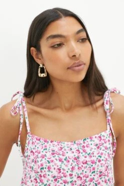Dorothy Perkins Tall Textured Tie Shoulder Cami -Perkindo Store bqq11455 floral xl 3