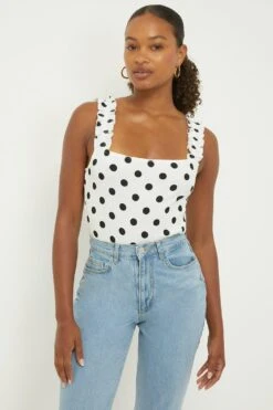 Dorothy Perkins Tall Ruched Strap Vest Top -Perkindo Store bqq11520 mono xl 3