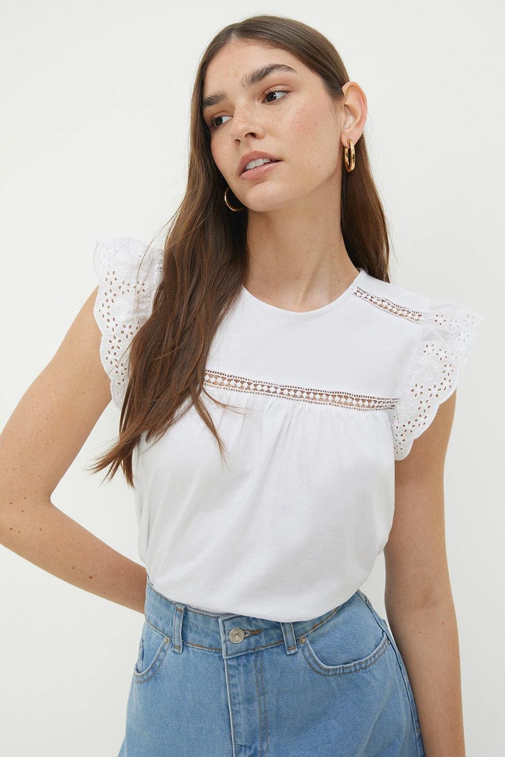 Dorothy Perkins Yoke Trim T-shirt 4 Dorothy Perkins Yoke Trim T-shirt - Image 2