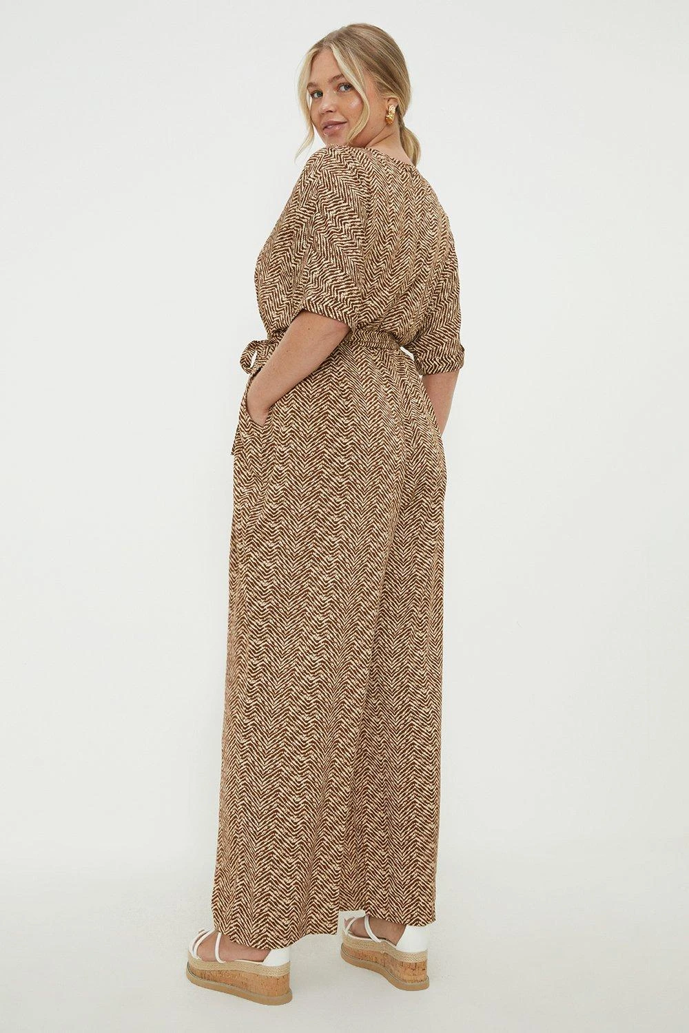 Dorothy Perkins Curve Mono Wrap Jumpsuit 5 Dorothy Perkins Curve Mono Wrap Jumpsuit - Image 3