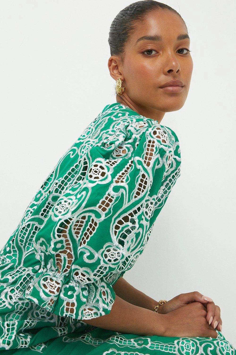 Dorothy Perkins Premium Cutwork Midi Dress 4 Dorothy Perkins Premium Cutwork Midi Dress - Image 2