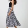 Dorothy Perkins Snake Printed Pleated Midi Skirt 2 Dorothy Perkins Snake Printed Pleated Midi Skirt -Perkindo Store bqq11795 snake xl